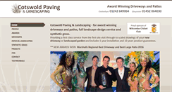 Desktop Screenshot of cotswoldpaving.co.uk