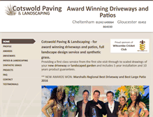 Tablet Screenshot of cotswoldpaving.co.uk